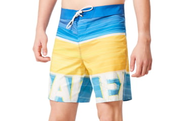 Image of Oakley Logo Shades Boarshort 18in - Mens, Foggy Blue, 36, 482571-6FB-36