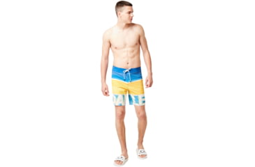 Image of Oakley Logo Shades Boarshort 18in - Mens, Foggy Blue, 36, 482571-6FB-36