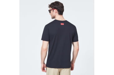 Image of Oakley Logo Stars Short Sleeve Tee - Mens, Blackout, Small, FOA400068-02E-S