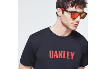Image of Oakley Logo Stars Short Sleeve Tee - Mens, Blackout, Small, FOA400068-02E-S