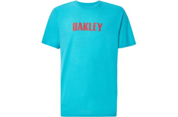 Image of Oakley Logo Stars Short Sleeve Tee - Mens, Wave Blue, Extra Large, FOA400068-6W6-XL