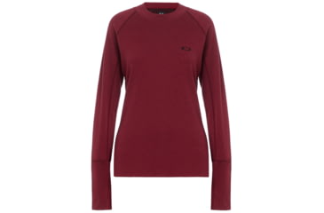Image of Oakley Long Sleeve Base - Womens, Burgundy, Extra Small, 532344-402-XS
