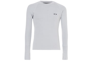 Image of Oakley Longsleeve Base Shirt - Womens, Light Grey, Extra Large, 532344-202-XL
