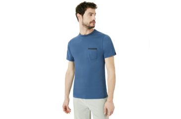 Image of Oakley Method Short Sleeve Solid - Mens, Blackout, Medium 434025-02E-M