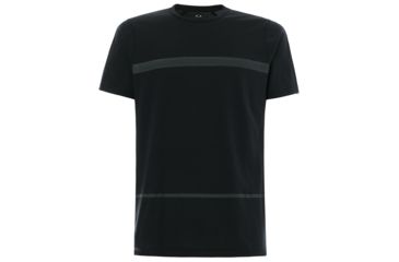 Image of Oakley Method Short Sleeve Stripe - Mens, Blackout, Extra Large 434024-02E-XL