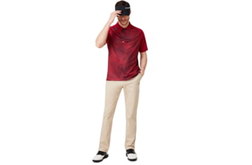 Image of Oakley Mirror Graphic Polo - Mens, Raspberry, Extra Large, 434430-45A-XL