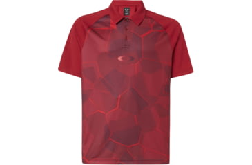 Image of Oakley Mirror Graphic Polo - Mens, Raspberry, Extra Large, 434430-45A-XL