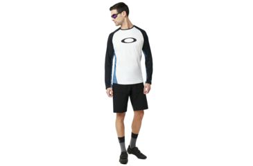 Image of Oakley Mtb Long Sleeve Tech Tee - Mens, Real Teal, Small 434362-6E3-S