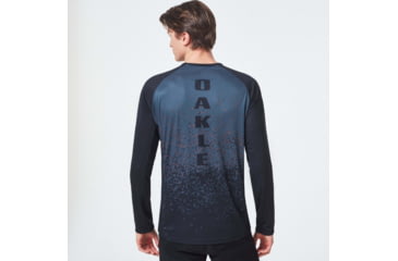 Image of Oakley MTB Long Sleeve Tech Tee - Mens, Grey Pixel Print, Small, FOA400847-99G-S
