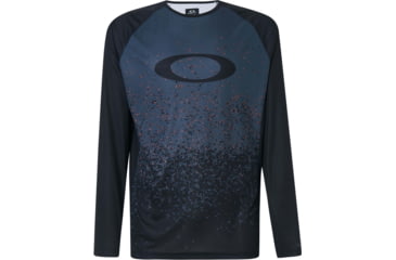 Image of Oakley MTB Long Sleeve Tech Tee - Mens, Grey Pixel Print, Small, FOA400847-99G-S