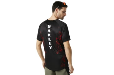 Image of Oakley Mtb Short Sleeve Tech Tee - Mens, FLAMES, L, 457608-9A3-L