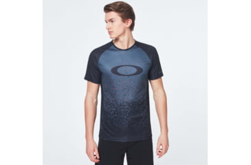 Image of Oakley MTB Short Sleeve Tech Tee - Mens, Grey Pixel Print, 2XL, FOA400848-99G-XXL