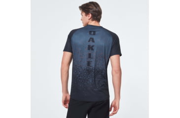 Image of Oakley MTB Short Sleeve Tech Tee - Mens, Grey Pixel Print, 2XL, FOA400848-99G-XXL