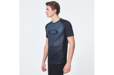 Image of Oakley MTB Short Sleeve Tech Tee - Mens, Grey Pixel Print, 2XL, FOA400848-99G-XXL