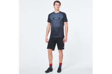 Image of Oakley MTB Short Sleeve Tech Tee - Mens, Grey Pixel Print, 2XL, FOA400848-99G-XXL