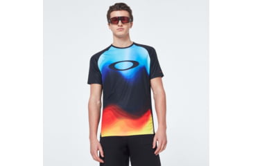 Image of Oakley MTB Short Sleeve Tech Tee - Mens, Multicolor Gradient, Medium, FOA400848-97C-M