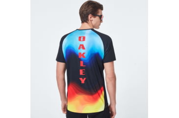 Image of Oakley MTB Short Sleeve Tech Tee - Mens, Multicolor Gradient, Medium, FOA400848-97C-M