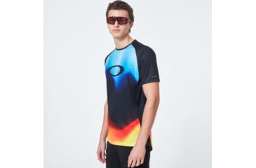 Image of Oakley MTB Short Sleeve Tech Tee - Mens, Multicolor Gradient, Medium, FOA400848-97C-M