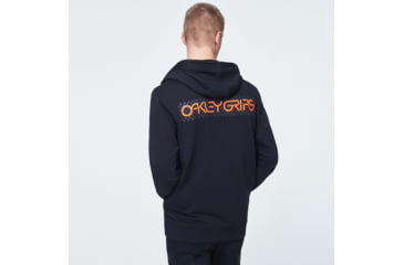 Image of Oakley O-Grip Logo Full Zip Hoodie - Mens, Blackout, 2XL, FOA400573-02E-XXL