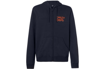 Image of Oakley O-Grip Logo Full Zip Hoodie - Mens, Blackout, 2XL, FOA400573-02E-XXL