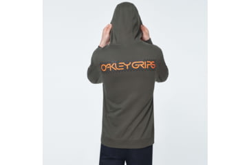 Image of Oakley O-Grip Logo Full Zip Hoodie - Mens, New Dark Brush, Small, FOA400573-86L-S