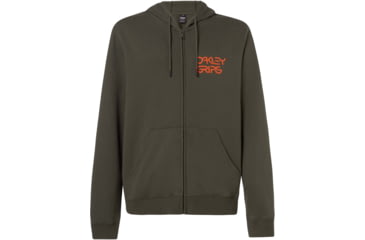 Image of Oakley O-Grip Logo Full Zip Hoodie - Mens, New Dark Brush, Small, FOA400573-86L-S