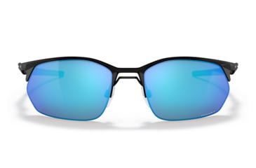 Image of Oakley OO4145 Wire Tap 2.0 Sunglasses - Men's, Satin Black Frame, Prizm Sapphire Lens, 60, OO4145-414504-60
