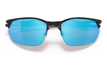 Image of Oakley OO4145 Wire Tap 2.0 Sunglasses - Mens, Satin Black Frame, Prizm Sapphire Lens, 60, OO4145-414504-60