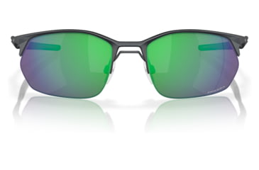 Image of Oakley OO4145 Wire Tap 2.0 Sunglasses - Mens, Satin Light Steel Frame, Prizm Jade Lens, 60, OO4145-414503-60