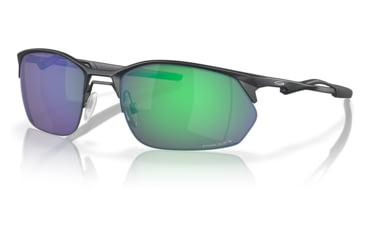Image of Oakley OO4145 Wire Tap 2.0 Sunglasses - Mens, Satin Light Steel Frame, Prizm Jade Lens, 60, OO4145-414503-60