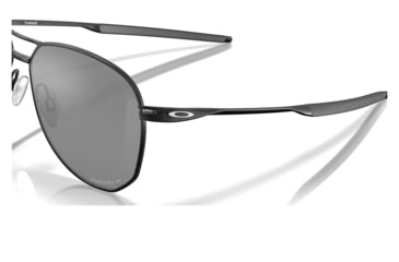 Image of Oakley OO4147 Contrail Sunglasses - Mens, Satin Black Frame, Prizm Black Polarized Lens, 57, OO4147-414704-57