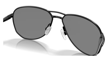 Image of Oakley OO4147 Contrail Sunglasses - Mens, Satin Black Frame, Prizm Black Polarized Lens, 57, OO4147-414704-57