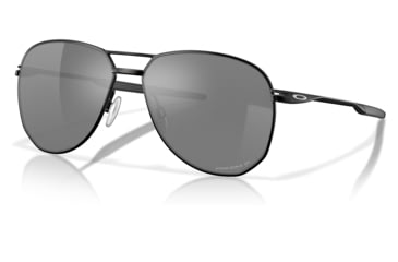 Image of Oakley OO4147 Contrail Sunglasses - Men's, Satin Black Frame, Prizm Black Polarized Lens, 57, OO4147-414704-57