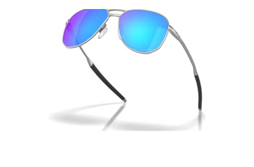 Image of Oakley OO4147 Contrail Sunglasses - Men's, Satin Chrome Frame, Prizm Sapphire Lens, 57, OO4147-414703-57