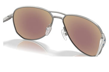 Image of Oakley OO4147 Contrail Sunglasses - Mens, Satin Chrome Frame, Prizm Sapphire Lens, 57, OO4147-414703-57