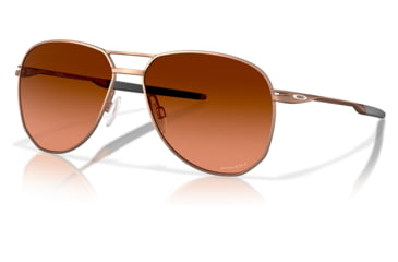 Image of Oakley OO4147 Contrail Sunglasses - Mens, Satin Rose Gold Frame, Prizm Brown Gradient Lens, 57, OO4147-414705-57