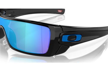 Image of Oakley OO9101 Batwolf Sunglasses, Polished Black Frame, Prizm Sapphire Lenses, 910158-27