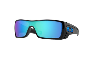 Image of Oakley OO9101 Batwolf Sunglasses, Polished Black Frame, Prizm Sapphire Lenses, 910158-27