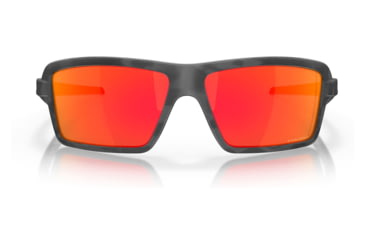 Image of Oakley OO9129 Cables Sunglasses - Mens, Black Camo Frame, Prizm Ruby Lens, 63, OO9129-912904-63