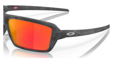 Image of Oakley OO9129 Cables Sunglasses - Mens, Black Camo Frame, Prizm Ruby Lens, 63, OO9129-912904-63