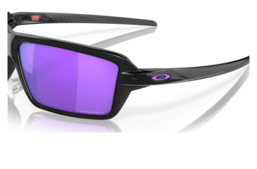 Image of Oakley OO9129 Cables Sunglasses - Mens, Black Ink Frame, Prizm Violet Lens, 63, OO9129-912908-63