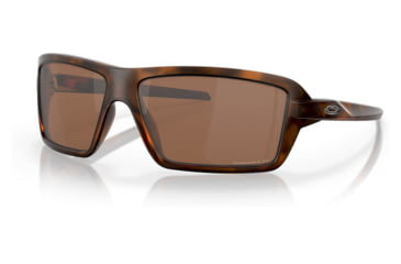 Image of Oakley OO9129 Cables Sunglasses - Mens, Brown Tortoise Frame, Prizm Tungsten Polarized Lens, 63, OO9129-912907-63