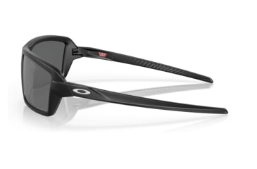 Image of Oakley OO9129 Cables Sunglasses - Men's, Matte Black Frame, Prizm Black Polarized Lens, 63, OO9129-912902-63