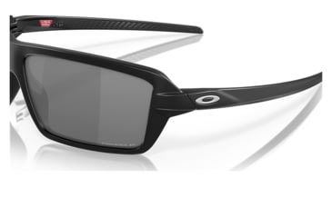 Image of Oakley OO9129 Cables Sunglasses - Mens, Matte Black Frame, Prizm Black Polarized Lens, 63, OO9129-912902-63