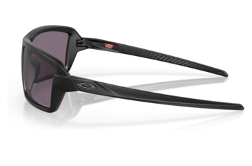 Image of Oakley OO9129 Cables Sunglasses - Mens, Matte Black Frame, Prizm Grey Lens, 63, OO9129-912901-63