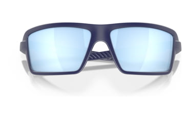 Image of Oakley OO9129 Cables Sunglasses - Mens, Matte Navy Frame, Prizm Deep Water Polarized Lens, 63, OO9129-912913-63