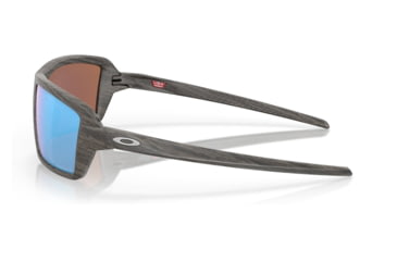 Image of Oakley OO9129 Cables Sunglasses - Mens, Woodgrain Frame, Prizm Deep Water Polarized Lens, 63, OO9129-912906-63