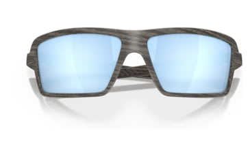Image of Oakley OO9129 Cables Sunglasses - Men's, Woodgrain Frame, Prizm Deep Water Polarized Lens, 63, OO9129-912906-63