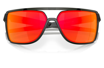 Image of Oakley OO9147 Castel Sunglasses - Mens, Matte Grey Smoke Frame, Prizm Ruby Lens, 63, OO9147-914705-63
