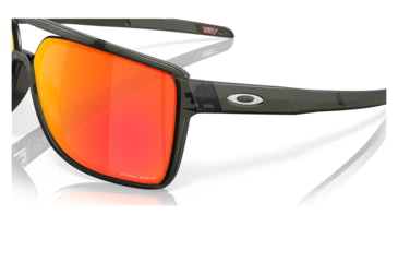 Image of Oakley OO9147 Castel Sunglasses - Mens, Matte Grey Smoke Frame, Prizm Ruby Lens, 63, OO9147-914705-63